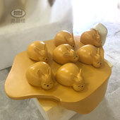 泡沫雕塑硬化户外景点购物车车顶兔子景观装 饰品美陈道具摆件定制