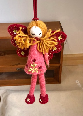 精致包挂高级感尼泊尔手工羊毛毡挂件娃娃玩偶配件车载钥匙扣小众