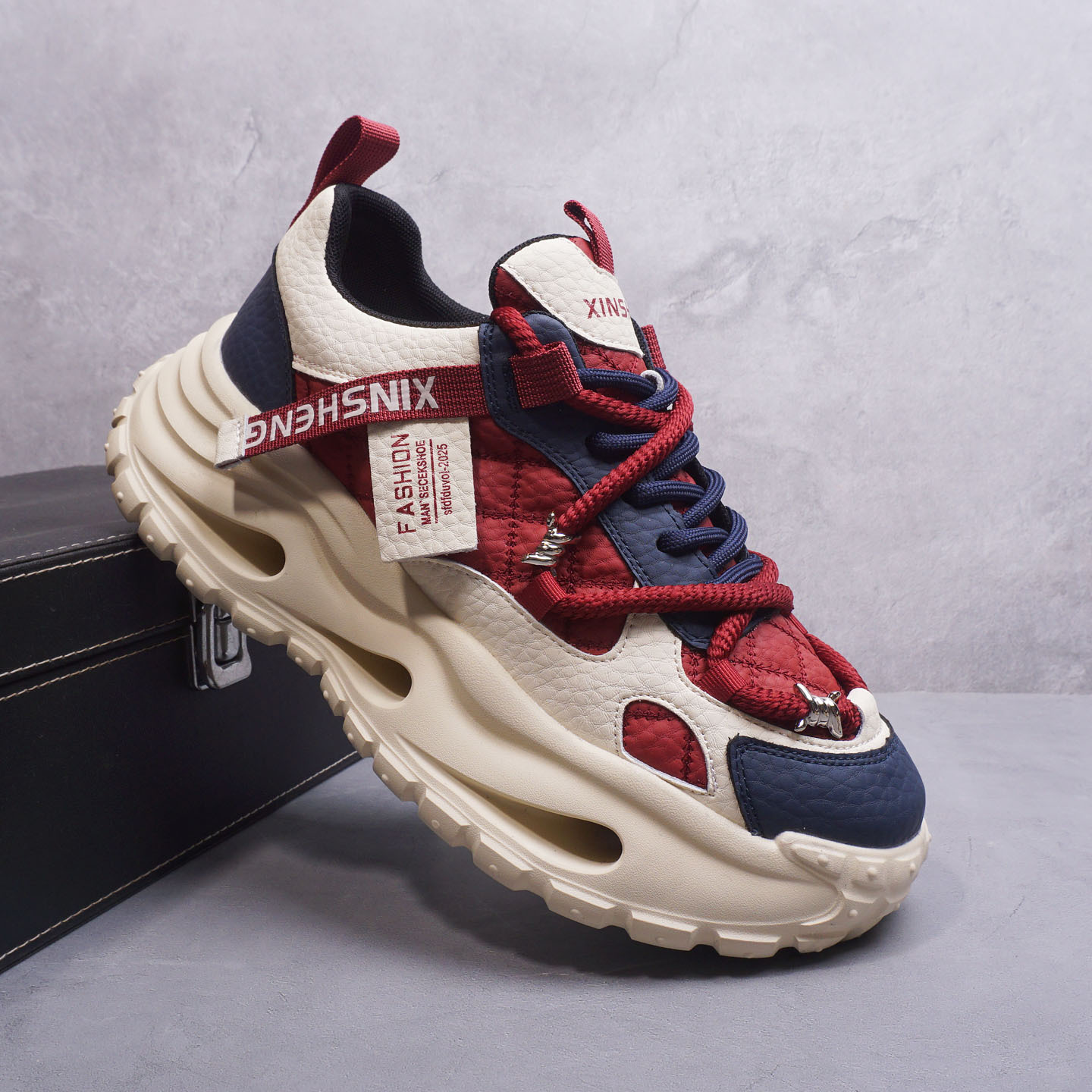 休闲鞋轮胎厚底增高男鞋潮鞋男