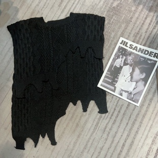 薄披肩 毛针织衫 欧货外贸出口工厂直销新款 小个子慵懒风不规则时尚