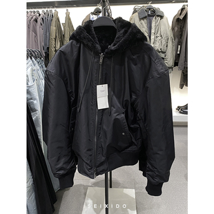 两面穿连帽夹克0993301仿皮草厚外套0993 男装 301 秋冬新品 柜699