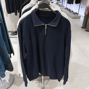 秋季 半高领直筒简约加绒卫衣男0761311 新品 基础款 401 男装 柜329