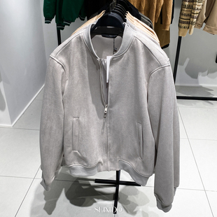 秋季 804棒球领外套8574 新款 仿麂皮绒夹克8574400 400 男装 柜429