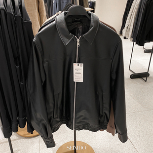 800翻领皮衣外套4027 柜429 宽松仿皮夹克4027400 男装 400 秋冬款