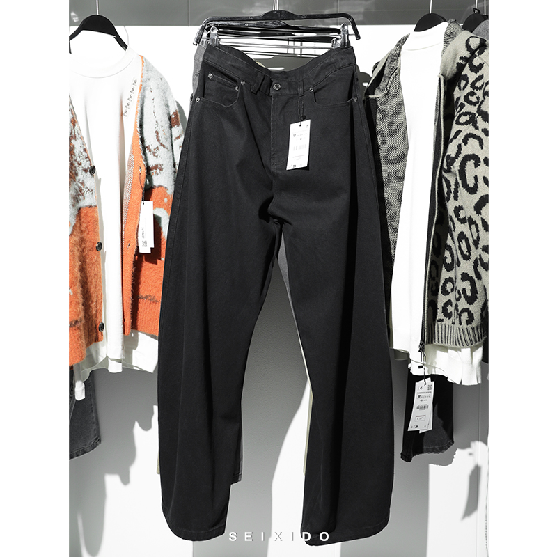 ZA水洗秋冬棉质牛仔休闲裤