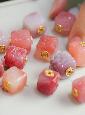 天然原矿手工雕刻暮城珠宝玛瑙