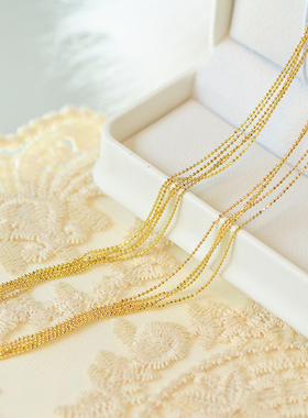 暮城珠宝纯银珠珠链女闪亮