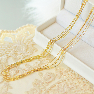 暮城珠宝纯银珠珠链女闪亮