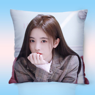 SNH48鞠婧祎抱枕被子双面礼物定做照片明星同款枕头男女生日两用.