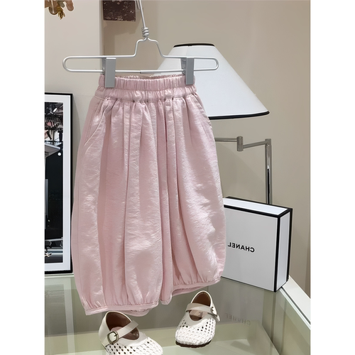 女童夏季韩系少女感甜美灯笼裤