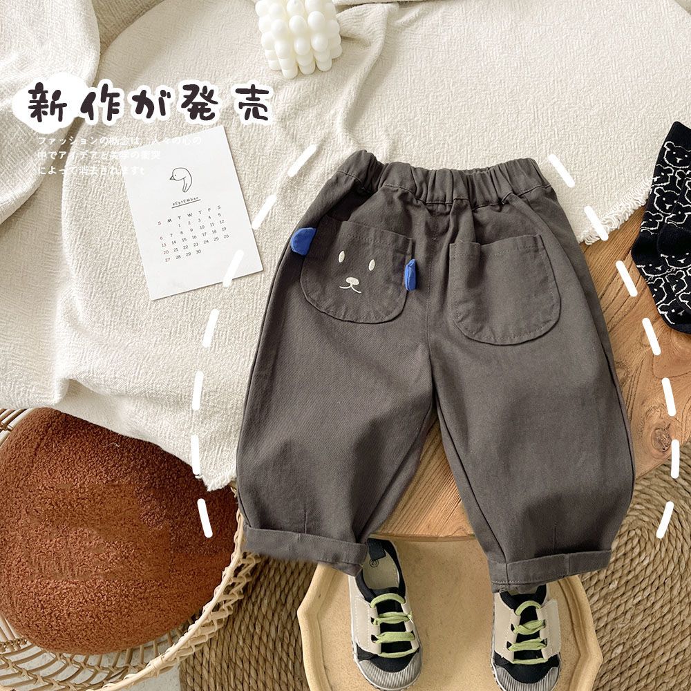 男女孩春秋季耐脏可爱卡通休闲裤