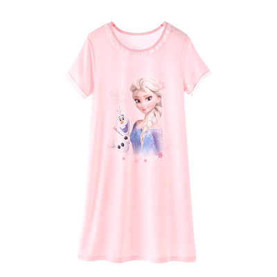 女童短袖睡裙莫代尔家居服迪士尼