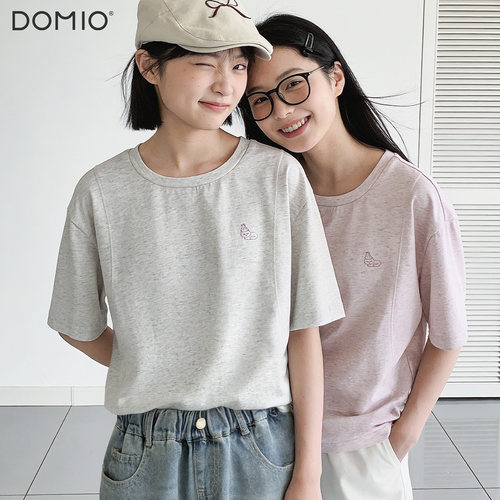 DOMIO女童日系宽松短袖T恤夏季
