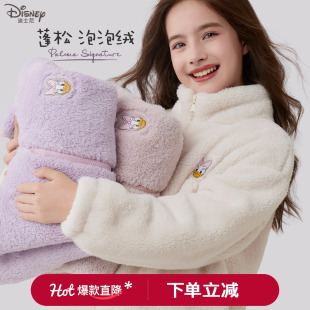 女童外套2026秋冬新款儿童毛毛衣毛绒洋气外穿加厚童装大童外出服