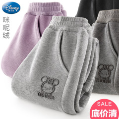 女童加绒裤子秋冬款儿童运动裤中大童保暖加厚长裤洋气卫裤童装