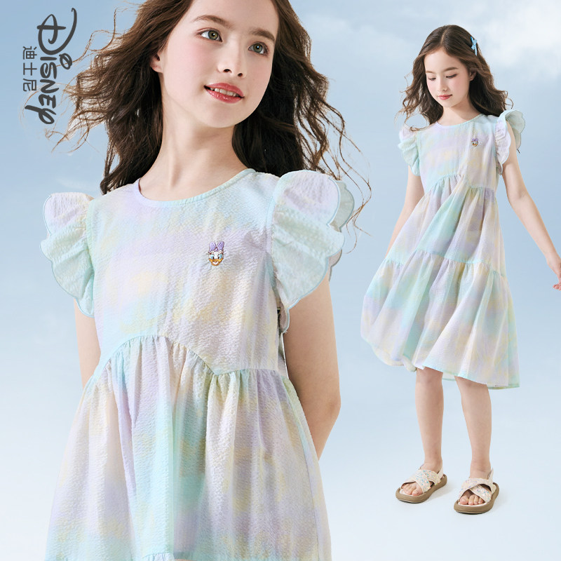 女童连衣裙夏季纯棉儿童裙子新款夏装女孩公主裙中大童洋气