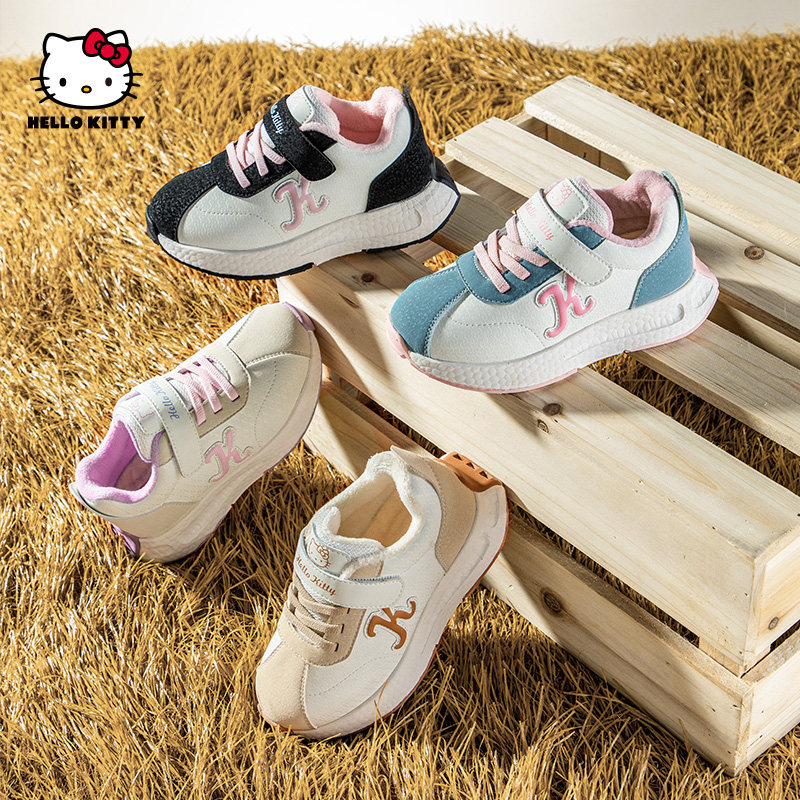 凯蒂猫运动鞋女童2025新款冬季加绒保暖中大童鞋阿甘鞋女孩跑步鞋,童鞋/婴儿鞋/亲子鞋,运动鞋,淘宝优惠券,粉丝福利购,淘宝优惠卷