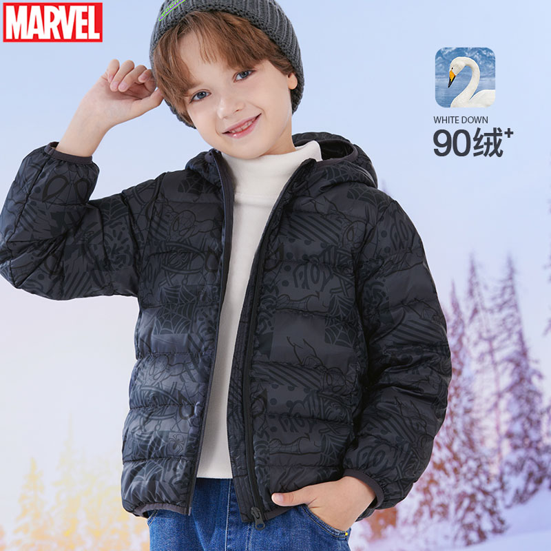 迪士尼短款轻薄男童羽绒服