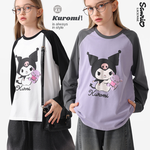 童装 酷洛米女童长袖 儿童衣服大童上衣青少年打底衫 新款 T恤25秋季