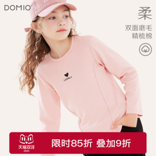 中大童洋气上衣黑色百搭童装 儿童打底衫 T恤春秋2025新款 女童长袖