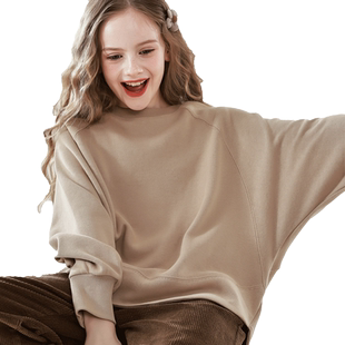 多妙屋女童卫衣儿童春秋新款大童上衣青少年童装女孩长袖T恤衣服