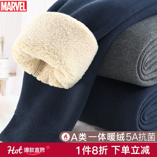 秋裤 校服神器男童暖暖裤 速暖绒 加绒加厚秋冬棉裤 迪士尼儿童保暖裤