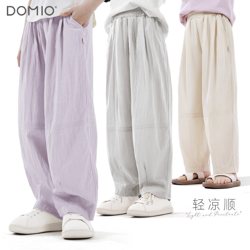 儿童裤子2026夏季新款女童休闲裤中大童阔腿裤洋气长裤运动裤