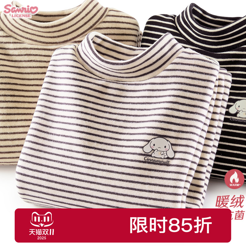 玉桂狗半高领女童长袖T恤打底衫