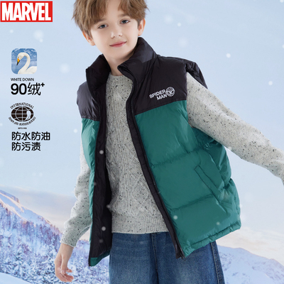 迪士尼羽绒马甲三防90鸭绒