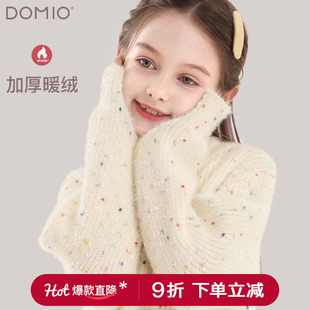 线衣童装 大童加厚上衣青少年女孩保暖打底衫 新款 女童毛衣儿童冬季