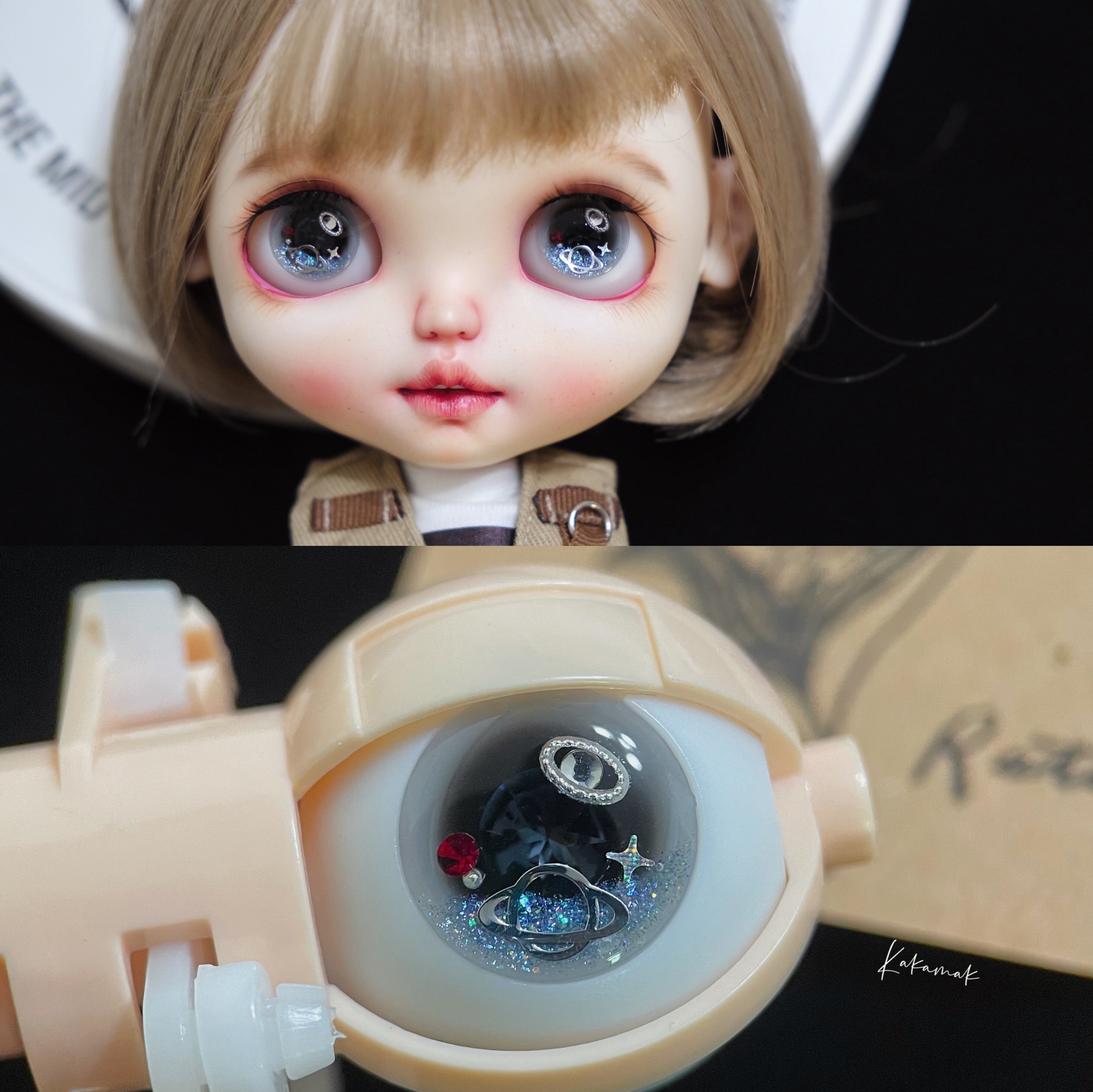 独立后花园blythe小布滴胶刻纹真人风眼片无限宇宙系列03两对包邮