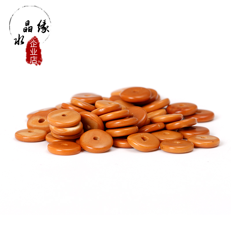 diy天然橄榄核项链配饰算盘珠