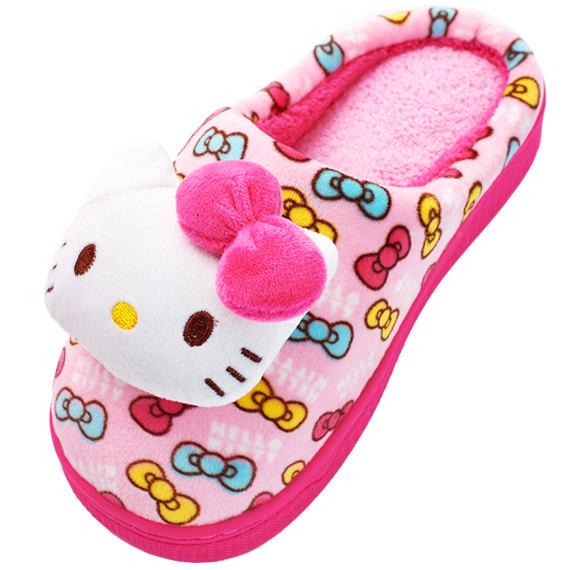 Chaussons enfants en autre HELLO KITTY pour hiver - semelle autre - Ref 1006107 Image 3