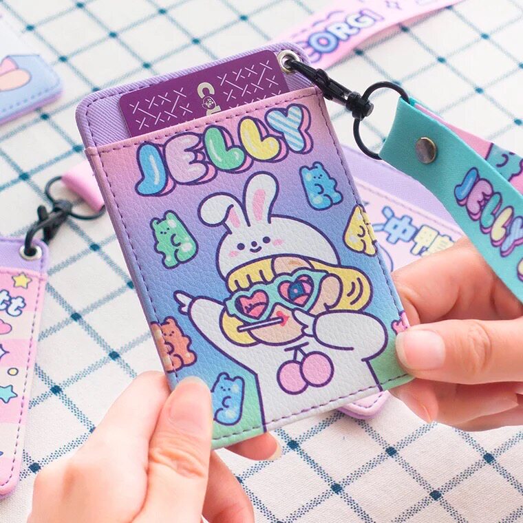 梦幻少女心网红带绳卡套韩版卡通女可爱卡包地铁门禁公交卡夹学生|ruв категории электронный словарь/электрический бумажных книг/канцелярские принадлежности, получать/выставка товаров, рукав/комплектов документов - от Buy2taobao.com для оказания профессиональной услуги покупки агента Taobao