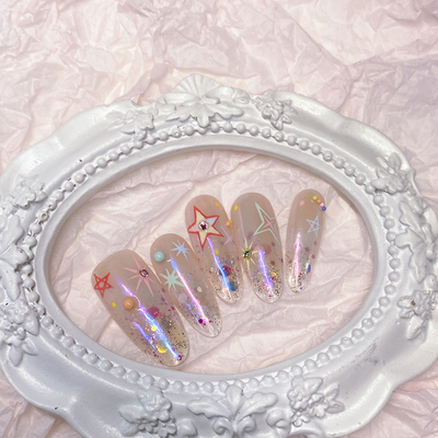 CHANCCCCC【爆炸星】原创穿戴甲设计师高级定制温柔风名媛