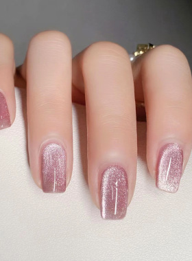 爆款红色猫眼穿戴甲美甲甲片24片装假指甲成品false nails