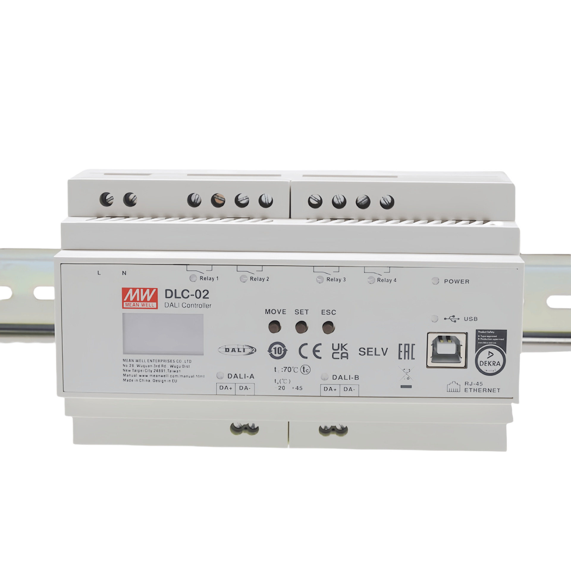 DLC-02-KN  MEANWELL KNX-DALI网关