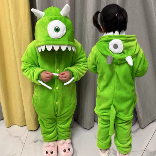 元旦小怪兽服装男童可爱独眼怪cos服怪兽大学演出服女童角色装扮4