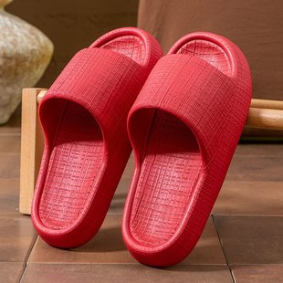 女夏季 日本高跟拖鞋 室内居家客厅踩屎感厚底情侣户外穿沙滩海边凉