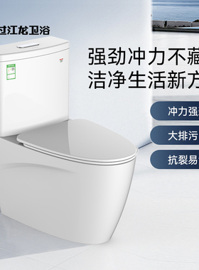 过江龙马桶家用小户型卫生间坐便器虹吸式防臭防堵塞大冲力M055Y