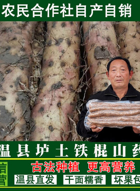 老张家垆土铁棍山药5斤 河南省焦作温县 怀山药正宗铁杆新鲜现挖