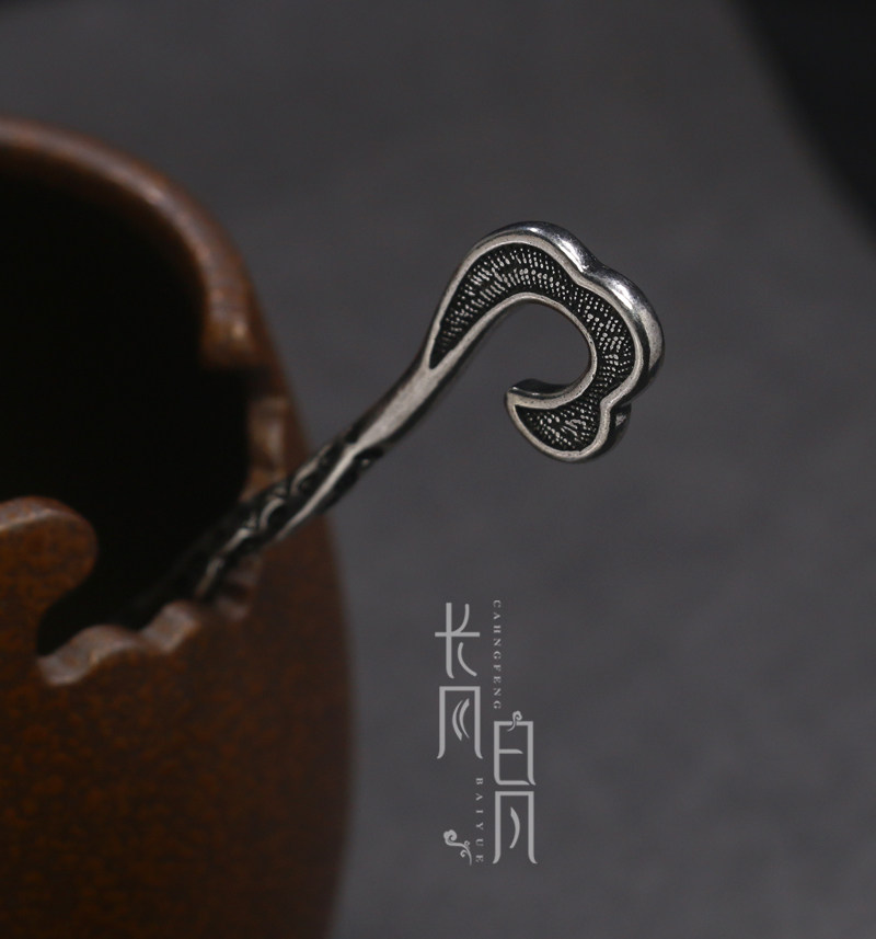 古风复古925镀银手工簪子发簪古代古典简约盘发头饰女发饰流苏钗