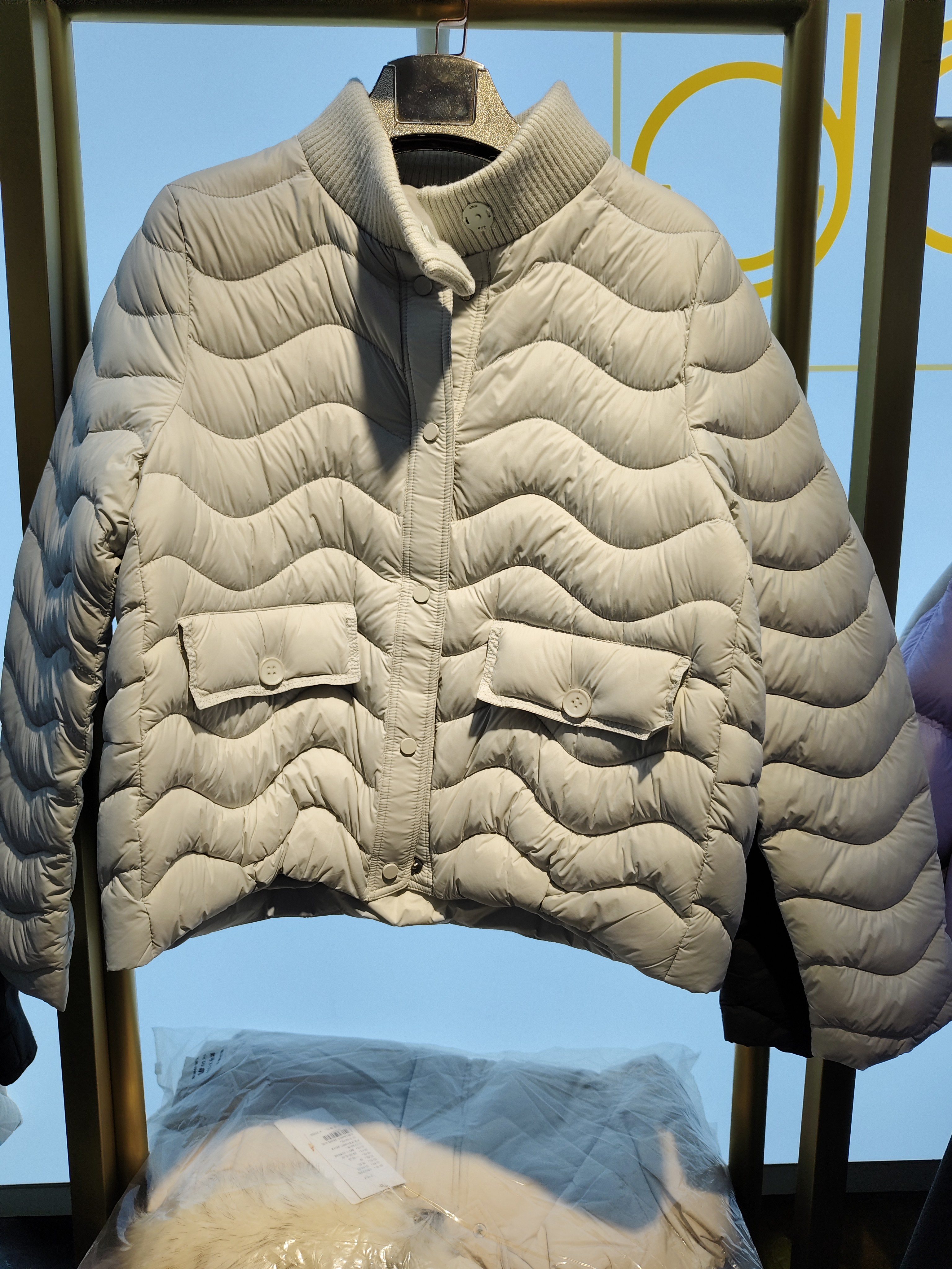 实体正品1098高端轻奢百搭时尚立领洋气短款羽绒服外套2025冬女D