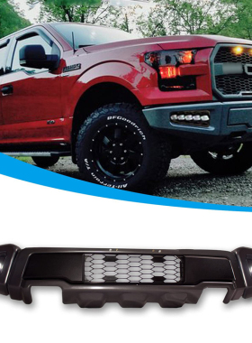 适用于15-17款福特F-150改装炭灰色猛禽钢制前保险杠总成厂家直供
