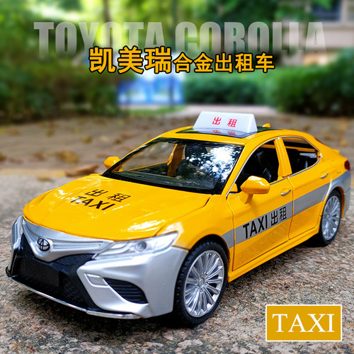 合金出租车六开门灯光音效带回力