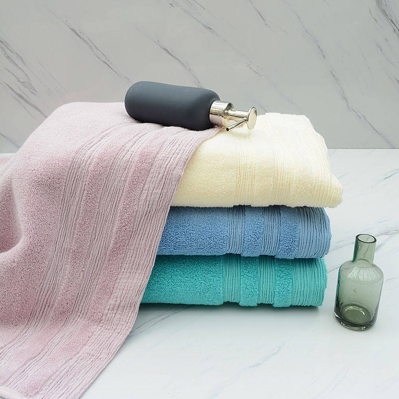 【欧亚】出口日本棉花糖素色全棉浴巾材质很软很吸水不舒服请退回