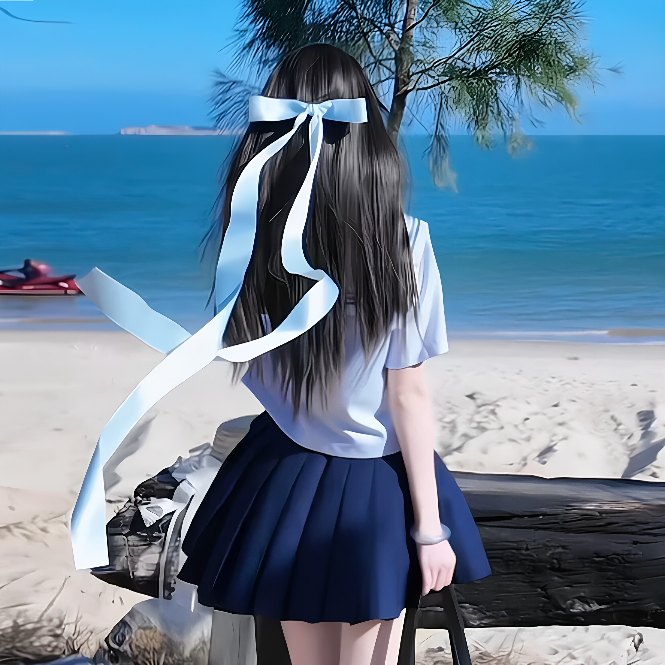日系洛丽塔垂耳兔蝴蝶结发夹