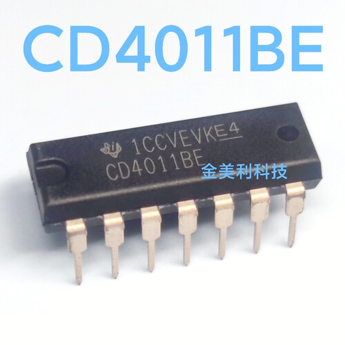 CD4011  CD4011BE全新 HEF/CD/TL/HCF4011四2输入端与非门 DIP-14