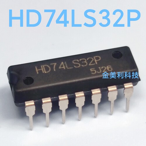 74LS32  HD74LS32P 全新原装 2输入端四或门 封装PDIP-14