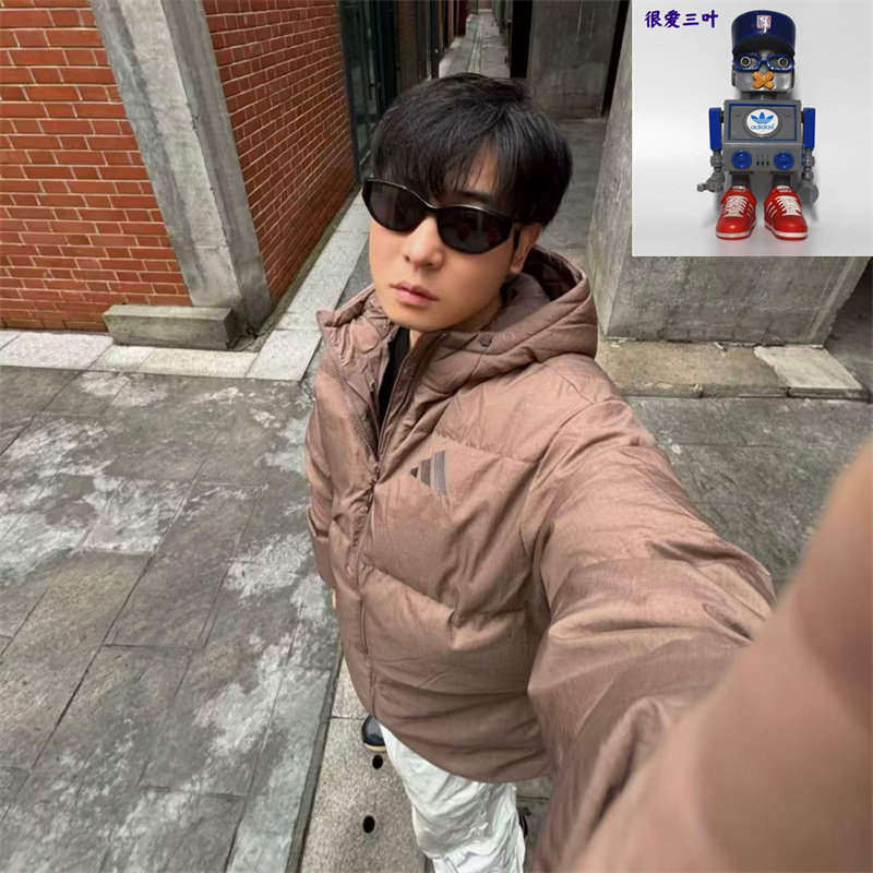 Adidas阿迪达斯男子羽绒服冬季加厚保暖运动休闲服连帽外套JG5943